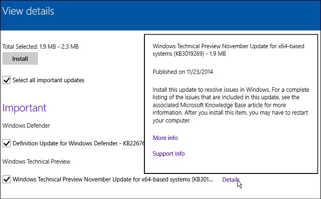 Microsoftin julkaisut (KB3019269) -korjaus Windows 10 Build 9879 -sovellukselle