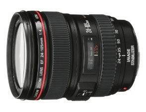 Canon EF 24 - 105 mm f / 4L on USM-objektiivi