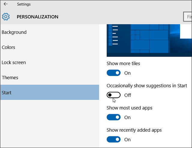Windows 10 Käynnistä-asetukset