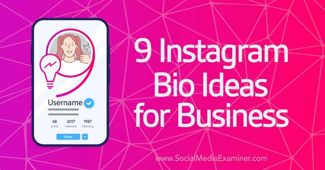 9 Instagram-bioideaa yritys-sosiaalisen median tutkijalle