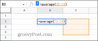 google sheets keskimääräinen virhe