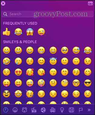 mac pieni emoji-katseluohjelma