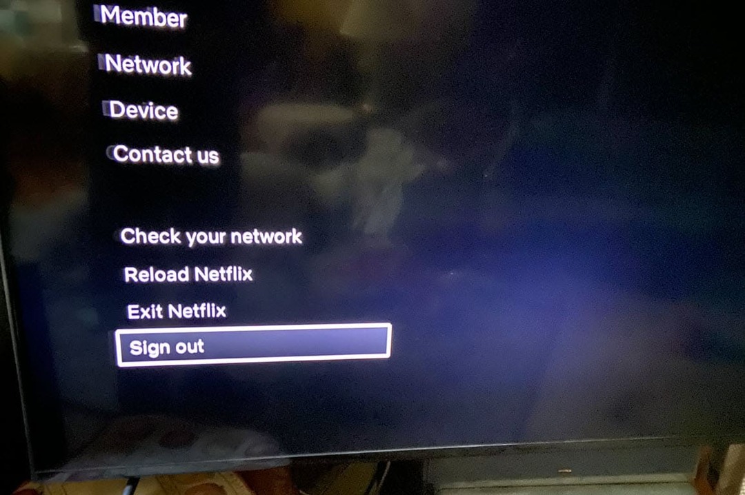 Kirjaudu ulos Netflixistä televisiossa