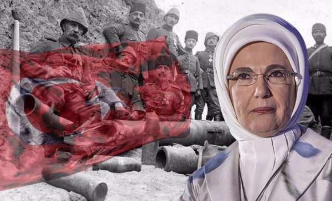 Ensimmäinen nainen Erdoğan: Juhlimme kunniakkaan Çanakkalen voiton vuosipäivää