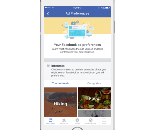 facebook-mainosasetukset
