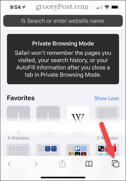 Yksityinen selaustila Safarissa iOS: ssä