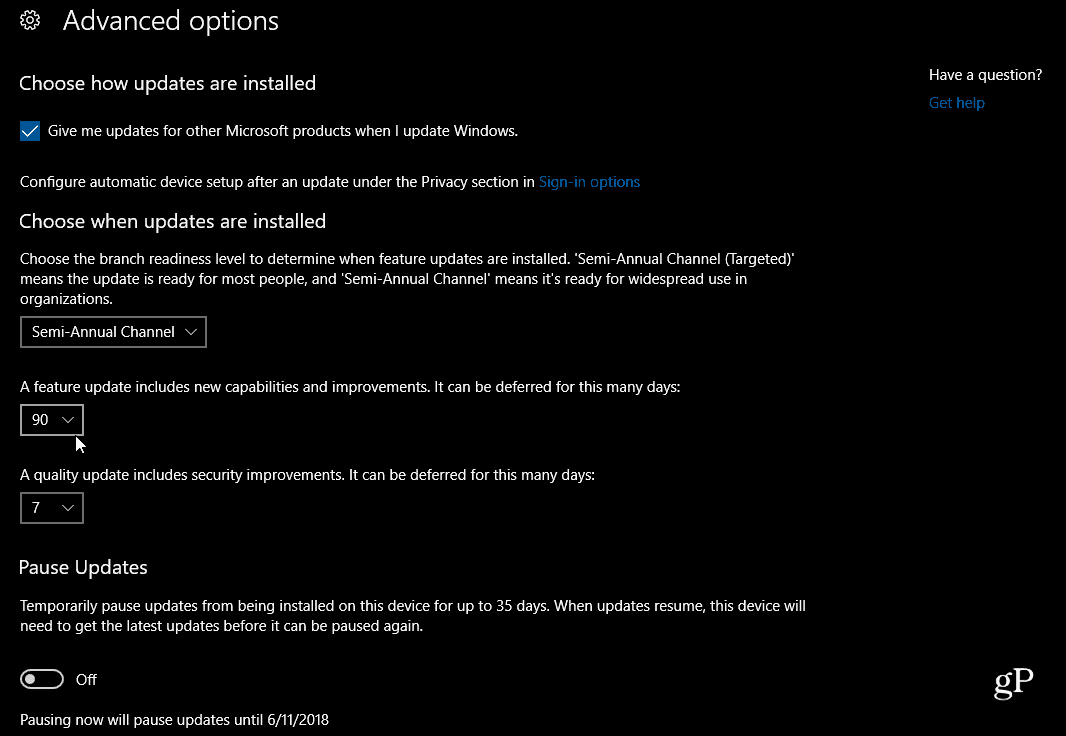 PSA: pidä ajan tasalla päivityksestä Windows 10 1803 huhtikuuta 2018 -päivitykseen