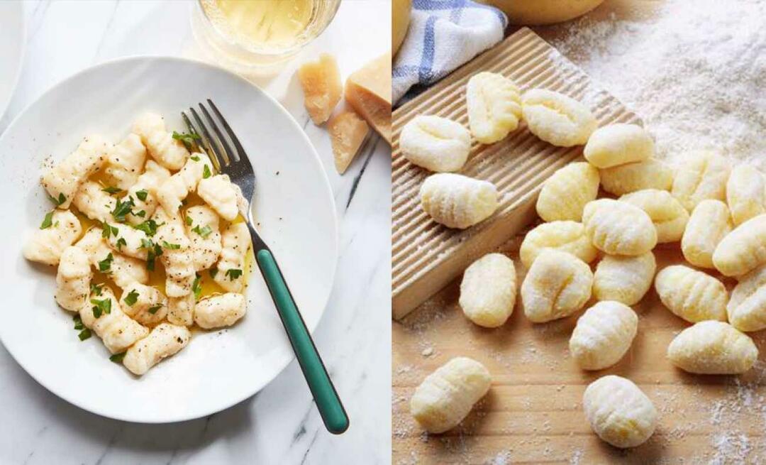 Voiko gnocchia tehdä ilman perunoita? Tässä on italialaisen keittiön maku, gnocchi