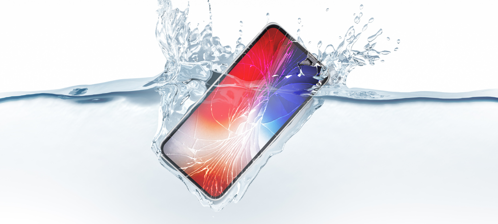 iPhone vedessä