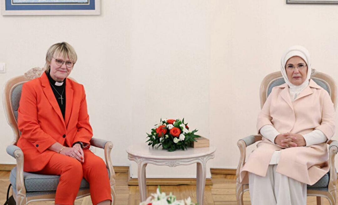 Onnittelut Emine Erdoğanille Ruotsin pääministerin Ulf Kristerssonin vaimon Birgitta Ediltä!