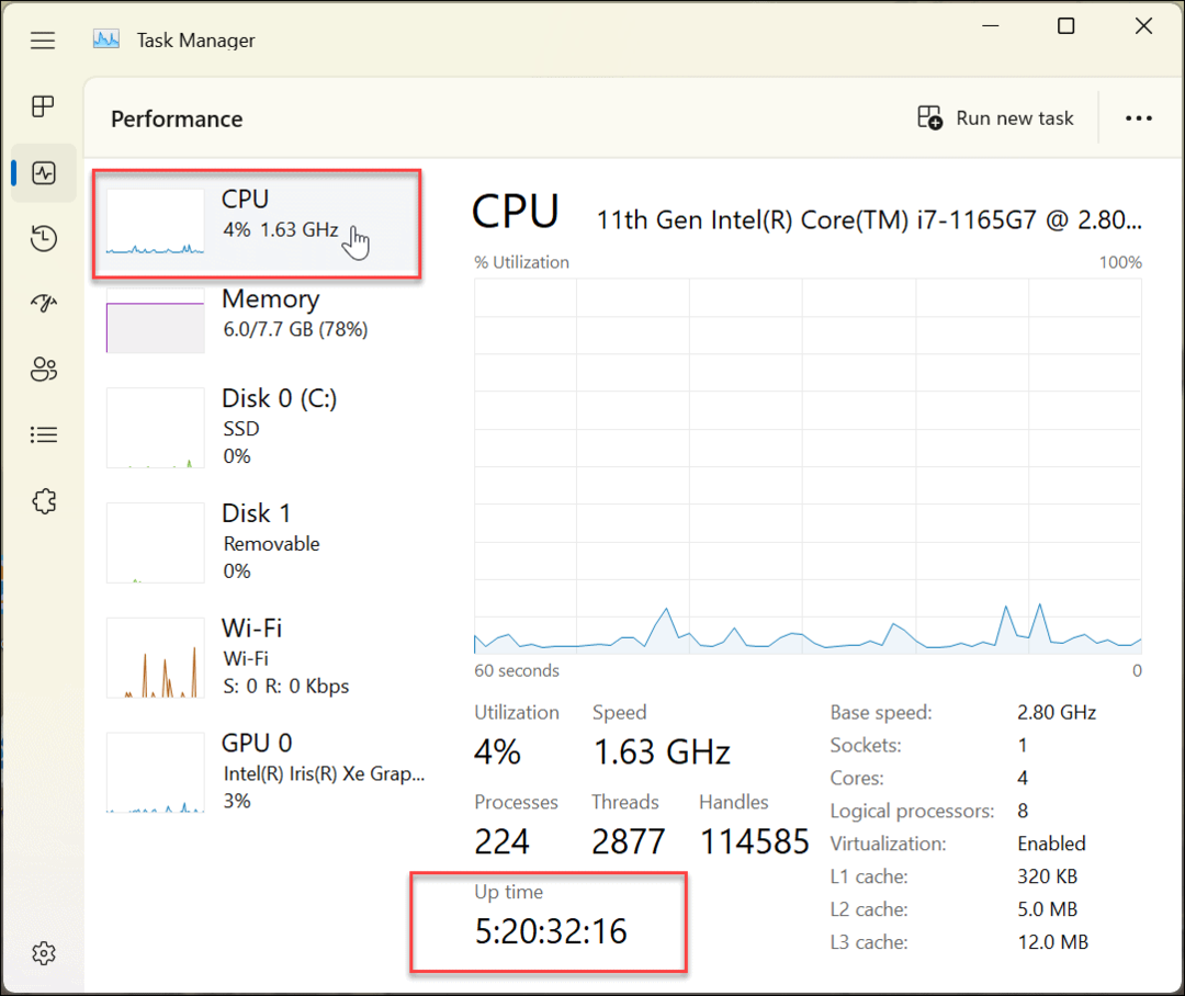 Etsi Windows 11 -tietokoneesi käyttöaika