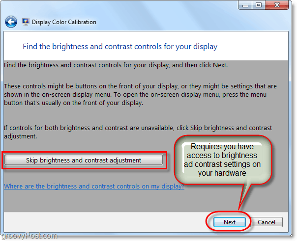 Windows 7: n näytön värin kalibrointi dccw.exe-sovelluksella