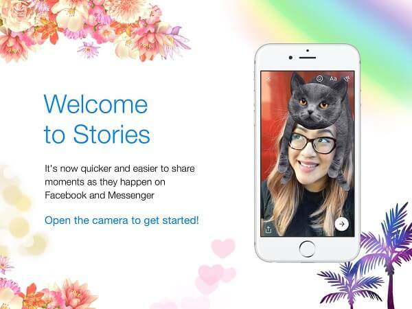 Facebook yhdisti Messenger Dayn Facebook-tarinoihin ja julkaisi sen yhtenä kokemuksena, jota yksinkertaisesti kutsutaan tarinoiksi.