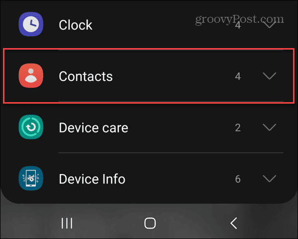 yhteystiedot widget android