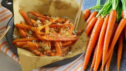 Paistettu porkkana resepti! Kuinka paistaa porkkanat? Paistettua porkkanaa kananmunalla ja jauhoilla 