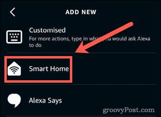 Alexa Smart Home -toiminta