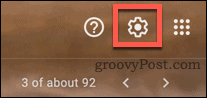Asetukset-kuvake Gmailissa