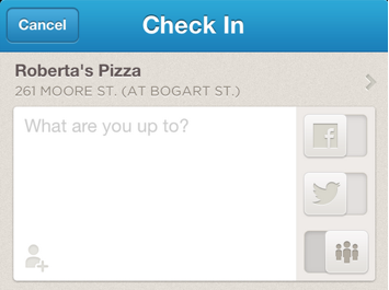 foursquare check-in