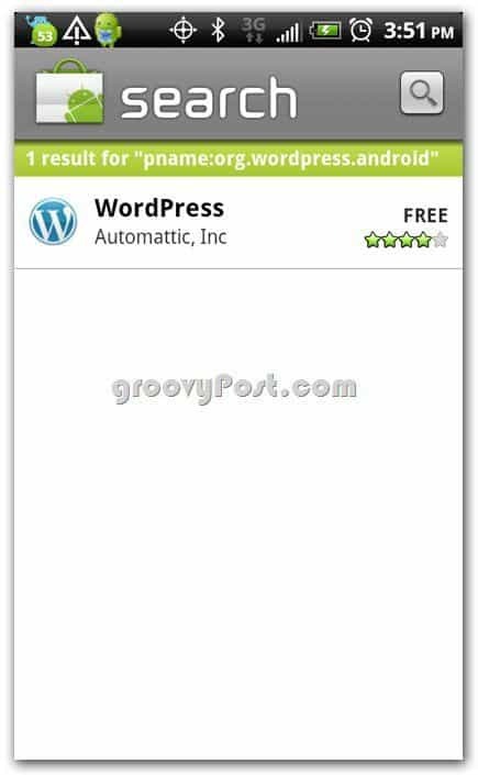 Wordpress by Automattic Android-kaupassa