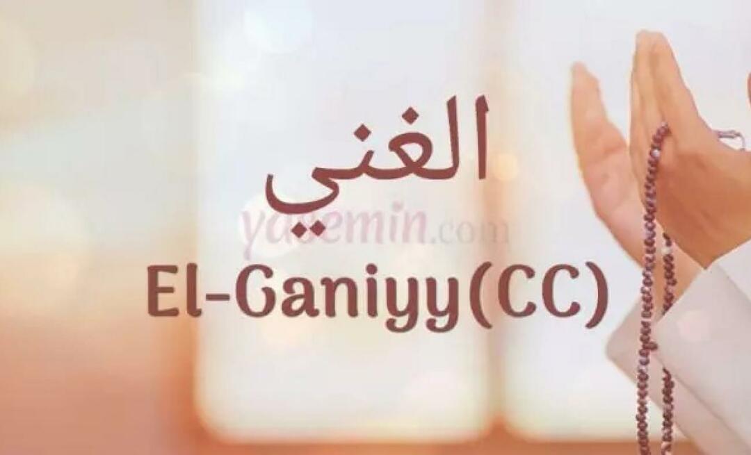 Mitä Esmaül Hünan El Ganiyy (c.c) tarkoittaa? Mitkä ovat Al-Ghaniyyn (c.c) hyveet?