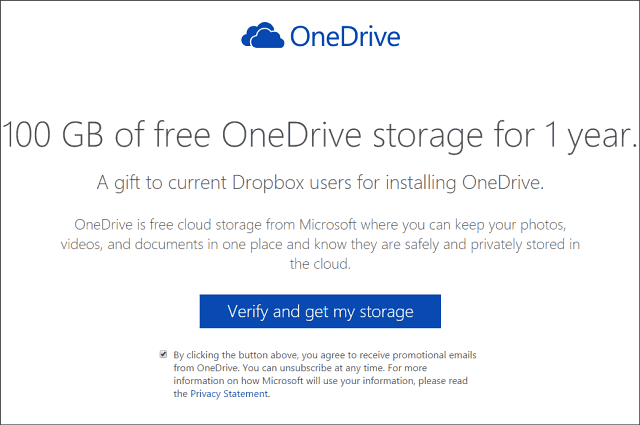 100 Gt ilmaista OneDrive-tallennustilaa kahden vuoden ajan (päivitetty)