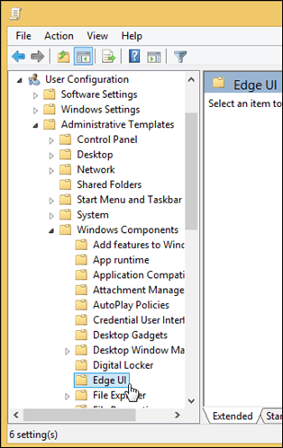 Windows 8.1 -ryhmäkäytäntöeditori