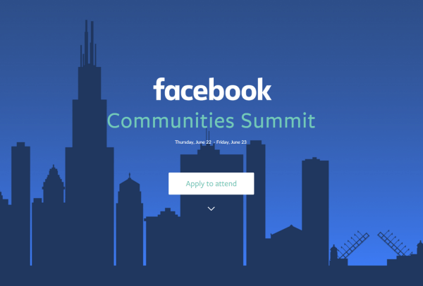 Facebook isännöi kaikkien aikojen ensimmäisen Facebook Communities-huippukokouksen Chicagossa 22. ja 23. kesäkuuta.