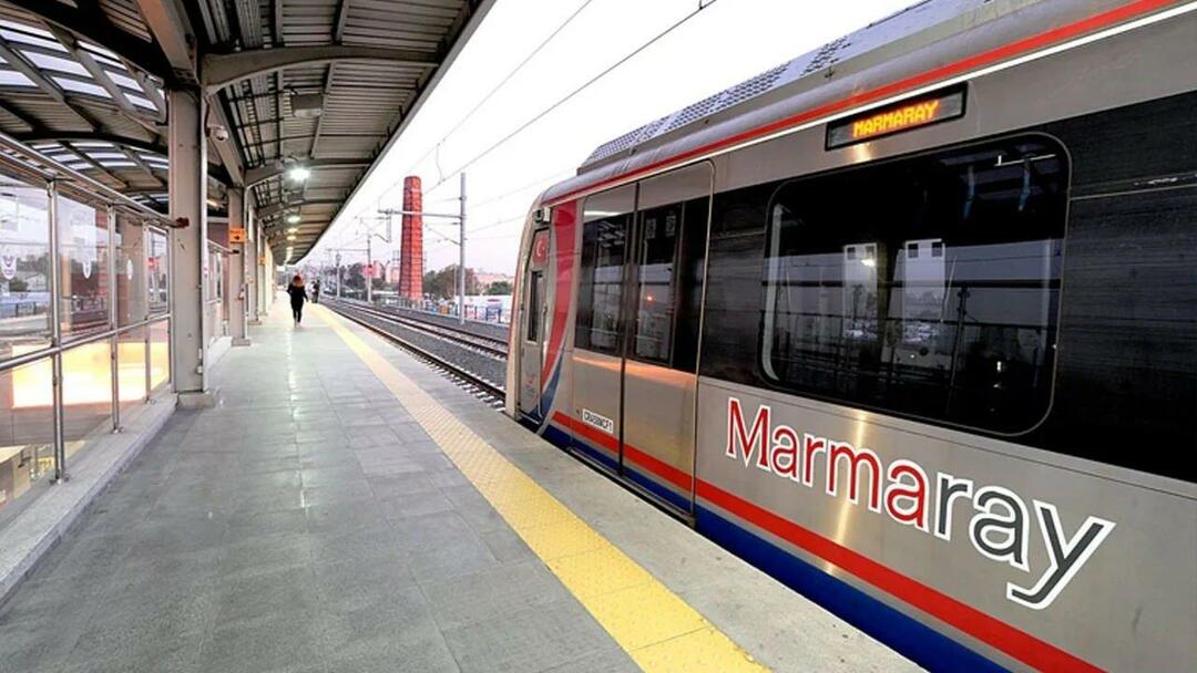 Yksityiskohdat Marmaray-matkojen ajoista