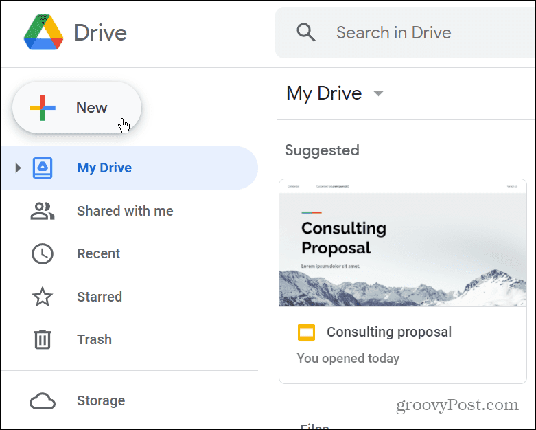 Google Drive Uusi