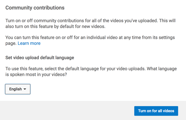 Ota käyttöön ominaisuus, jonka avulla YouTube-yhteisö voi kääntää tekstityksiä puolestasi.