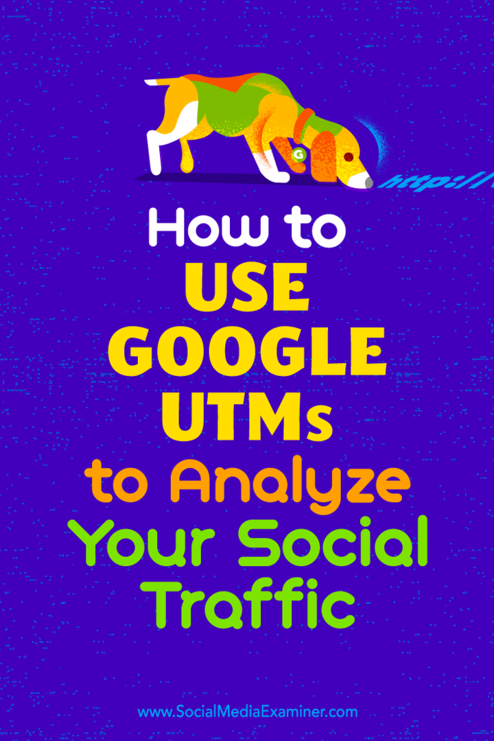 Kuinka käyttää Google UTM -järjestelmiä sosiaalisen liikenteen analysointiin: Social Media Examiner