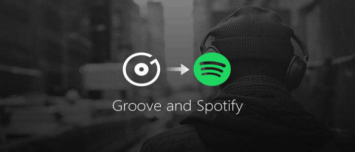 Microsoft Groove Music Spotify -sovellukseen