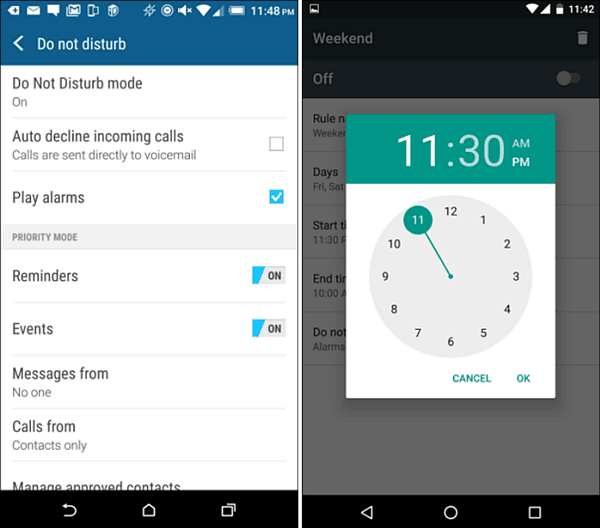 Android-vinkki: Ota käyttöön ja ajoita Älä häiritse