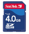 Sandisk 4 Gt: n muisti SDHC