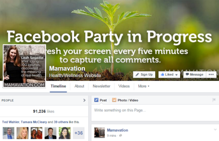 mamavation facebook osapuolen kansikuva