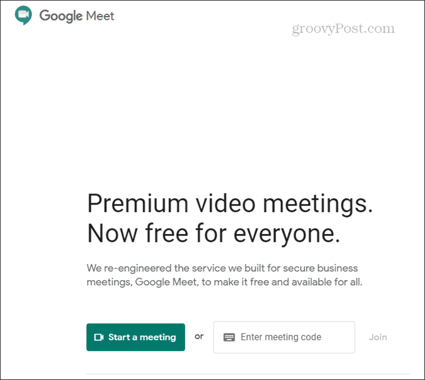 Google Meet -tapahtuma