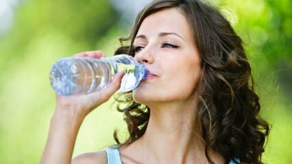 Haitallinen juominen vähemmän vettä