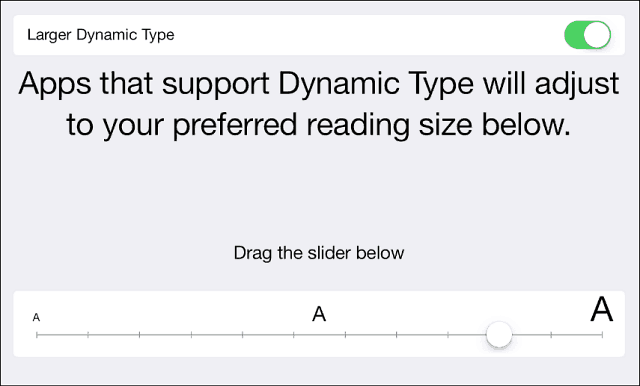 IOS 7 -vinkki: Tee tekstistä suurempi, lihavoitu ja helppolukuinen