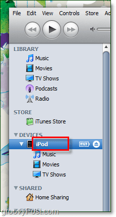 avaa iTunes ja kaksoisnapsauta laitteen nykyistä nimeä
