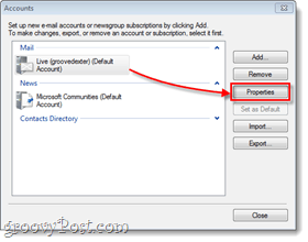 Windows Live Mail -tilin ominaisuudet
