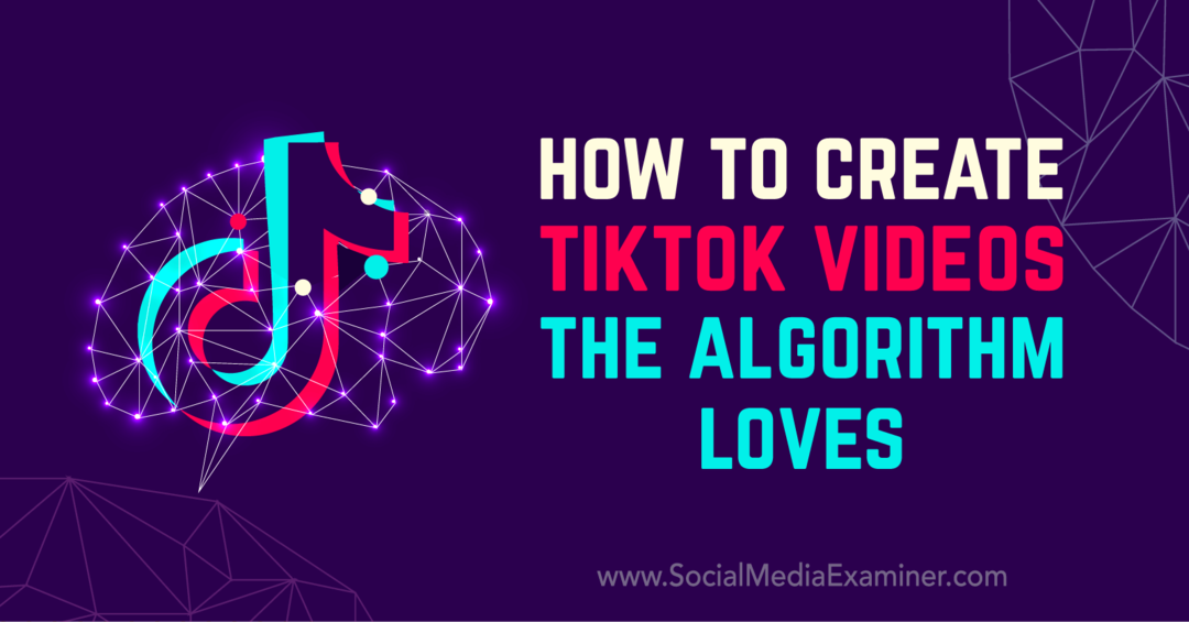 Kuinka luoda TikTok-videoita Matt Johnstonin algoritmi rakastaa sosiaalisen median tutkijasta.
