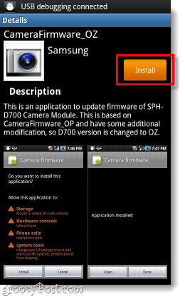 Samsung kameran laiteohjelmiston päivityksen asennusohjelma