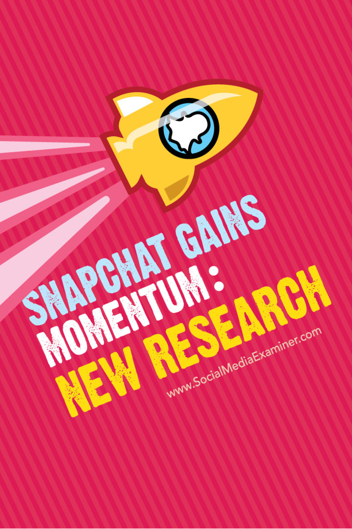 Snapchat saa vauhtia: Uusi tutkimus: Sosiaalisen median tutkija