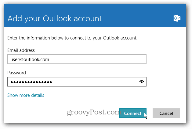 Kuinka käyttää POP-sähköpostia Windows 8 Mail -sovelluksen kanssa käyttämällä Outlook.com-sivustoa