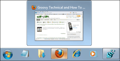 Groovy-temppu tehtäväpalkin pikkukuvien koon muuttamiseksi Windows 7: ssä