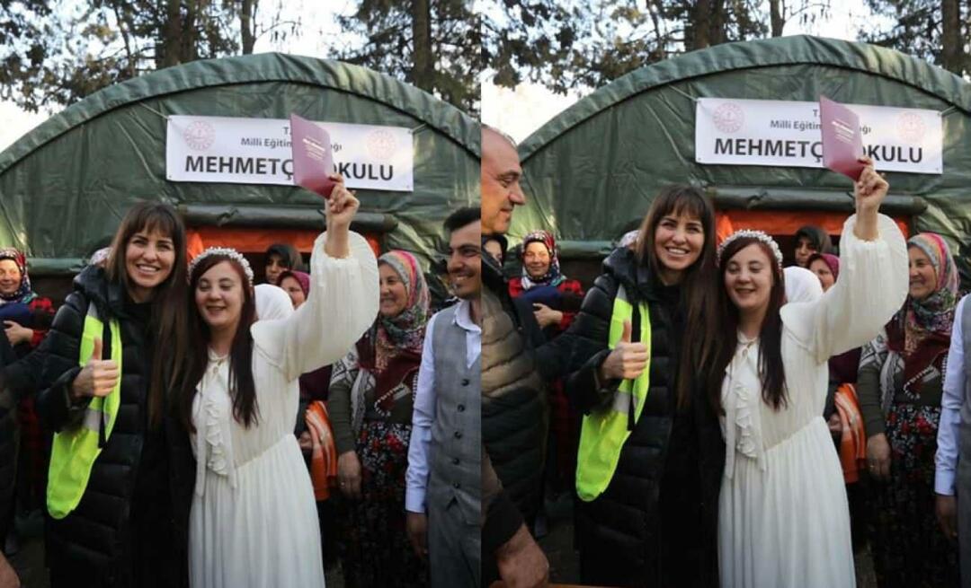 Tunnelmallinen jakaminen Aslı Tandoğanilta! Maanjäristyksestä selvinneestä tuli todistaja pariskunnan avioliitolle