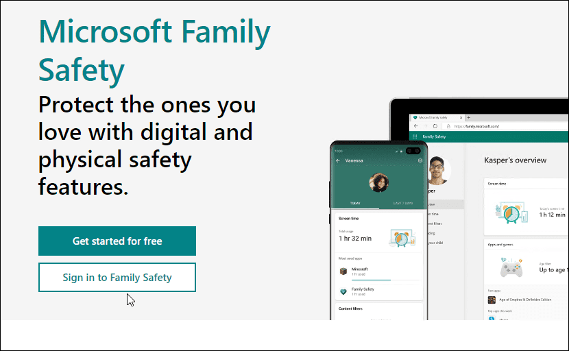 Microsoftin perheturvallisuus