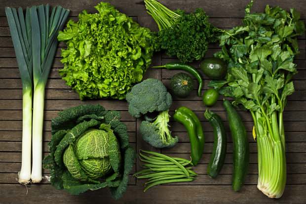 vihreissä vihanneksissa on runsaasti glutationia