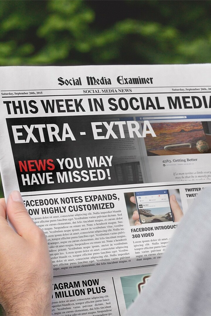 Facebook-muistiinpanojen parannukset: Tällä viikolla sosiaalisessa mediassa: sosiaalisen median tutkija