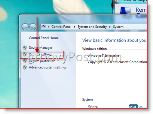 Windows 7 - Avaa RDP: n etäasetusten määritykset